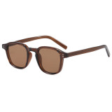 Retro Square Simple UV400 Decorative Sunglasses