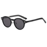 Retro Round Simple UV400 Outdoor Vacation Sunglasses
