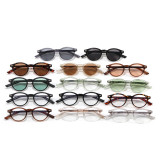 Retro Round Simple UV400 Outdoor Vacation Sunglasses