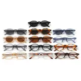 Retro Oval Simple UV400 Decorative Sunglasses