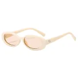 Retro Small Oval Simple UV400 Outdoor Vacation Sunglasses