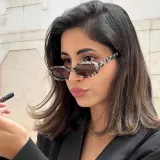 Retro Small Oval Simple UV400 Outdoor Vacation Sunglasses