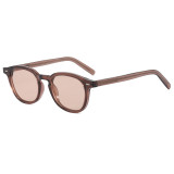 Retro Round Simple UV400 Outdoor Vacation Sunglasses