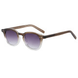 Retro Round Simple UV400 Outdoor Vacation Sunglasses