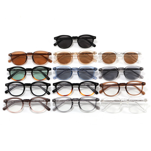 Retro Round Simple UV400 Decorative Sunglasses