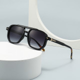 Retro Classic Square Pilot Flat Top UV400 Outdoor Vacation Sunglasses
