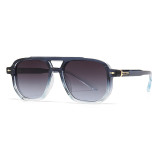 Retro Classic Square Pilot Flat Top UV400 Outdoor Vacation Sunglasses