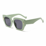 Retro Oversized Polygon Chunky UV400 Protection Vacation Party Decorative Sunglasses