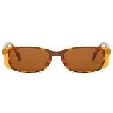 Retro Narrow Frame Rectangle Outdoor Vacation Photo Decorative Sunglasses
