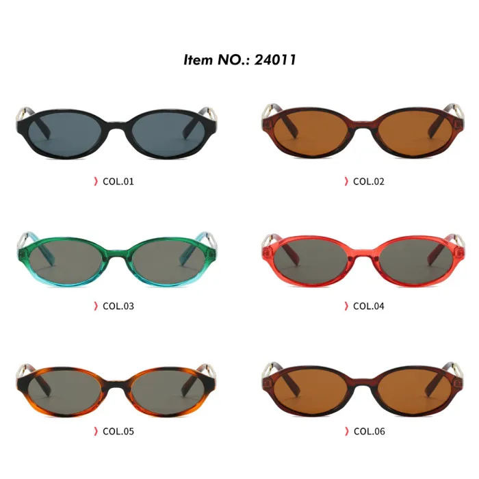 Retro Small Oval Simple UV400 Outdoor Vacation Sunglasses