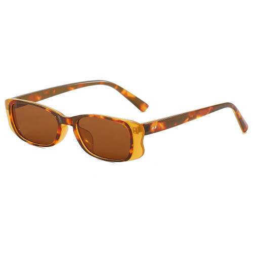 Retro Narrow Frame Rectangle Outdoor Vacation Photo Decorative Sunglasses