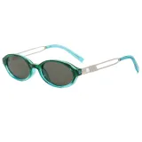 Retro Small Oval Simple UV400 Outdoor Vacation Sunglasses