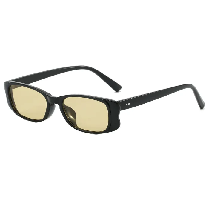 Retro Narrow Frame Rectangle Outdoor Vacation Photo Decorative Sunglasses