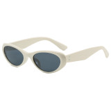 Retro Small Oval Cat Eye UV400 Outdoor Vacation Sunglasses