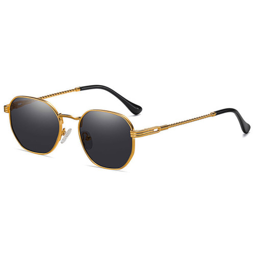 Vintage Hexagonal Steampunk Sunglasses for Men and Women