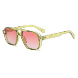 Retro Double Pilot Square Shades Sunglasses