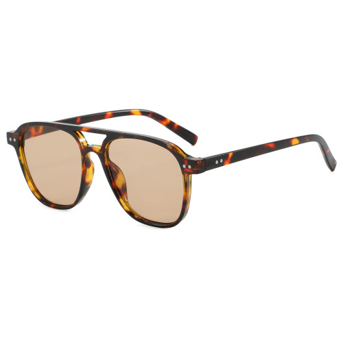 Retro Classic Square Pilot Flat Top UV400 Outdoor Vacation Sunglasses