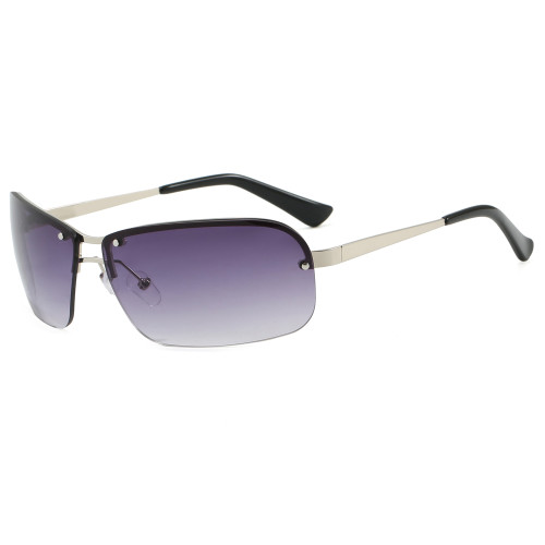 Retro Trendy Luxury Rimless Y2K Rectangle Shades Sunglasses