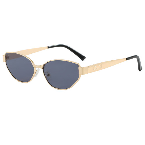 Retro Oval Cat Eye Travel Photo Decorative Sunglasses