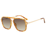 Retro Classic Square Pilot Flat Top UV400 Outdoor Vacation Sunglasses