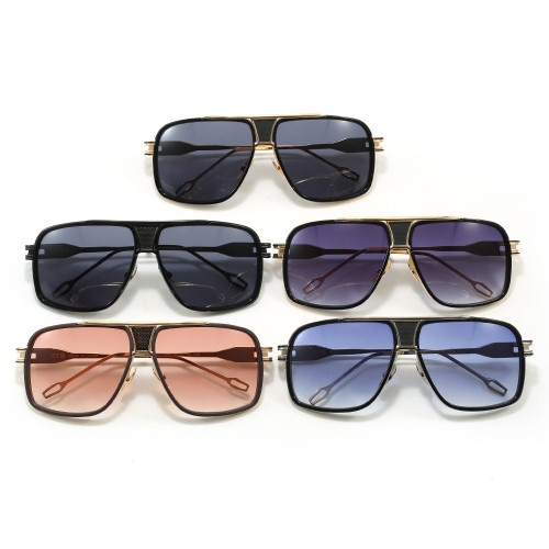 Retro Classic Square Pilot Flat Top UV400 Outdoor Vacation Sunglasses