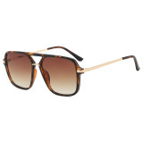Retro Classic Square Pilot Flat Top UV400 Outdoor Vacation Sunglasses