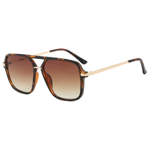 Retro Classic Square Pilot Flat Top UV400 Outdoor Vacation Sunglasses