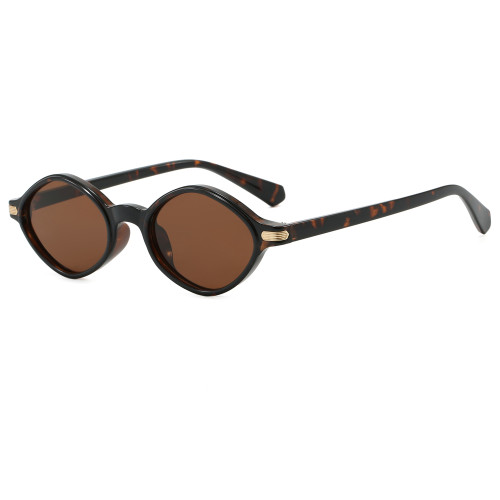 Retro Oval Simple UV400 Decorative Sunglasses