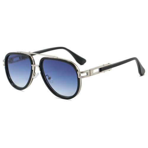Retro Classic Square Pilot Flat Top UV400 Outdoor Vacation Sunglasses