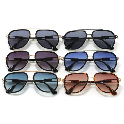 Retro Classic Square Pilot Flat Top UV400 Outdoor Vacation Sunglasses
