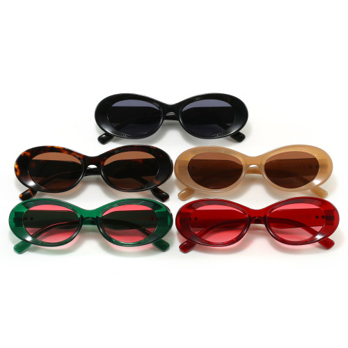 Retro Small Oval Cat Eye UV400 Outdoor Vacation Sunglasses