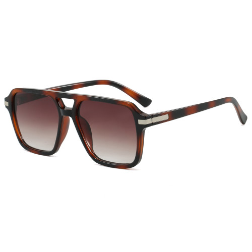 Retro Classic Square Pilot Flat Top UV400 Outdoor Vacation Sunglasses