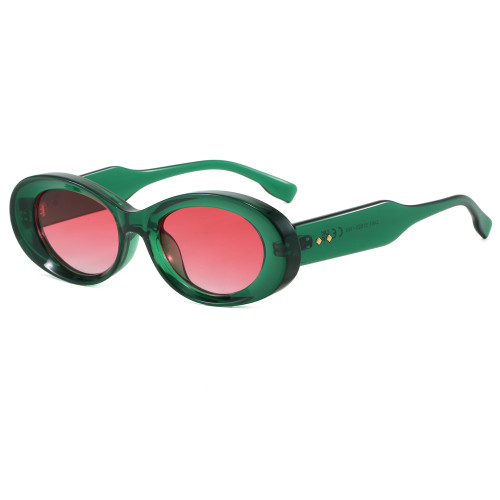 Retro Small Oval Cat Eye UV400 Outdoor Vacation Sunglasses