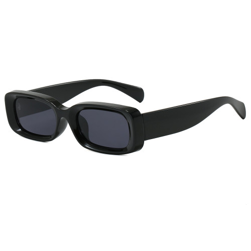Retro Vintage Thick Rectangle Tinted 400 Protection Sunglasses