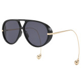 Retro Classic Square Pilot Flat Top UV400 Outdoor Vacation Sunglasses