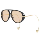 Retro Classic Square Pilot Flat Top UV400 Outdoor Vacation Sunglasses