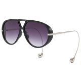 Retro Classic Square Pilot Flat Top UV400 Outdoor Vacation Sunglasses