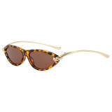 Retro Small Oval Simple UV400 Outdoor Vacation Sunglasses