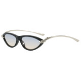 Retro Small Oval Simple UV400 Outdoor Vacation Sunglasses