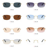 Stylish Rimless Rectangle Shades Sunglasses