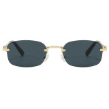 Stylish Rimless Rectangle Shades Sunglasses