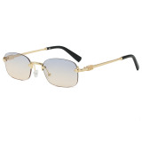 Stylish Rimless Rectangle Shades Sunglasses