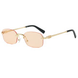 Stylish Rimless Rectangle Shades Sunglasses