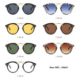 Retro Round Simple UV400 Decorative Sunglasses