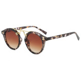 Retro Round Simple UV400 Decorative Sunglasses