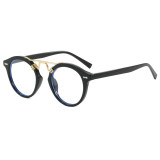 Retro Round Simple UV400 Decorative Sunglasses