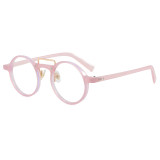 Retro Round Simple UV400 Decorative Sunglasses