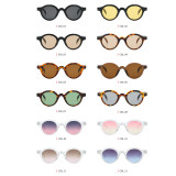 Retro Round Simple UV400 Decorative Sunglasses