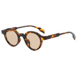Retro Round Simple UV400 Decorative Sunglasses