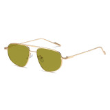 Metal Frame Sunglasses – Lightweight Double Bridge UV400 Shades in 9 Colors